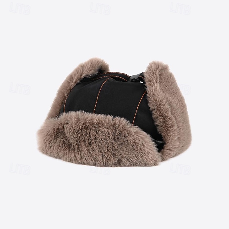 Муж. Шапка-ушанка Зимние шапки Черный Хаки Полиэстер Флис Мода Современный современный На каждый день Свидание Сплошной/однотонный цвет Сохраняет тепло С защитой от ветра 2026 - $20.99 –P5