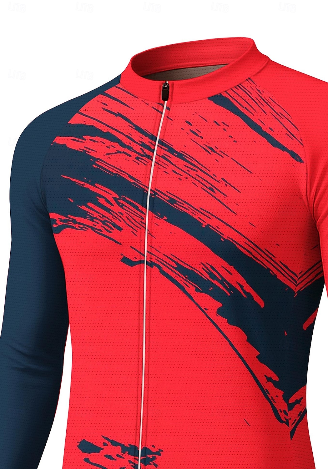 Bărbați Jersey de ciclism Downhill Jersey Geometric Abstract Contrast Culoare Manșon Lung Bicicletă Tricou Tee Jerseu Haine Compresie cu 3 buzunare spate Ciclism montan Ciclism stradal Protecție UV 2026 - $32.99 –P3