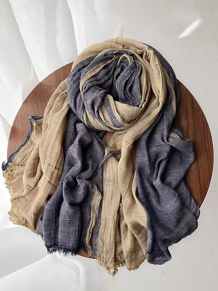 miesten puuvillainen pellavahuivi – pehmeää ja kevyttä materiaalia, saatavilla useissa väreissä – ihanteellinen arkeen ja ulkoiluun 2026 - $14.99 –P12