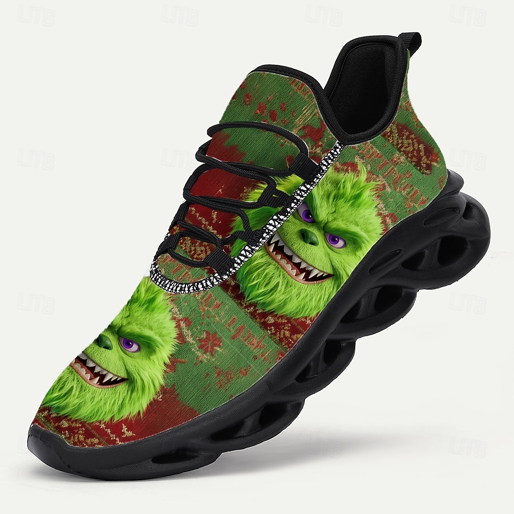 Lustige, hässliche Weihnachtsschuhe für Herren: 3D-gedruckte Sneaker mit Cartoon-Motiven und lebendigem Aufdruck für festliche und fröhliche Feiertage. 2026 - $34.99 –P3