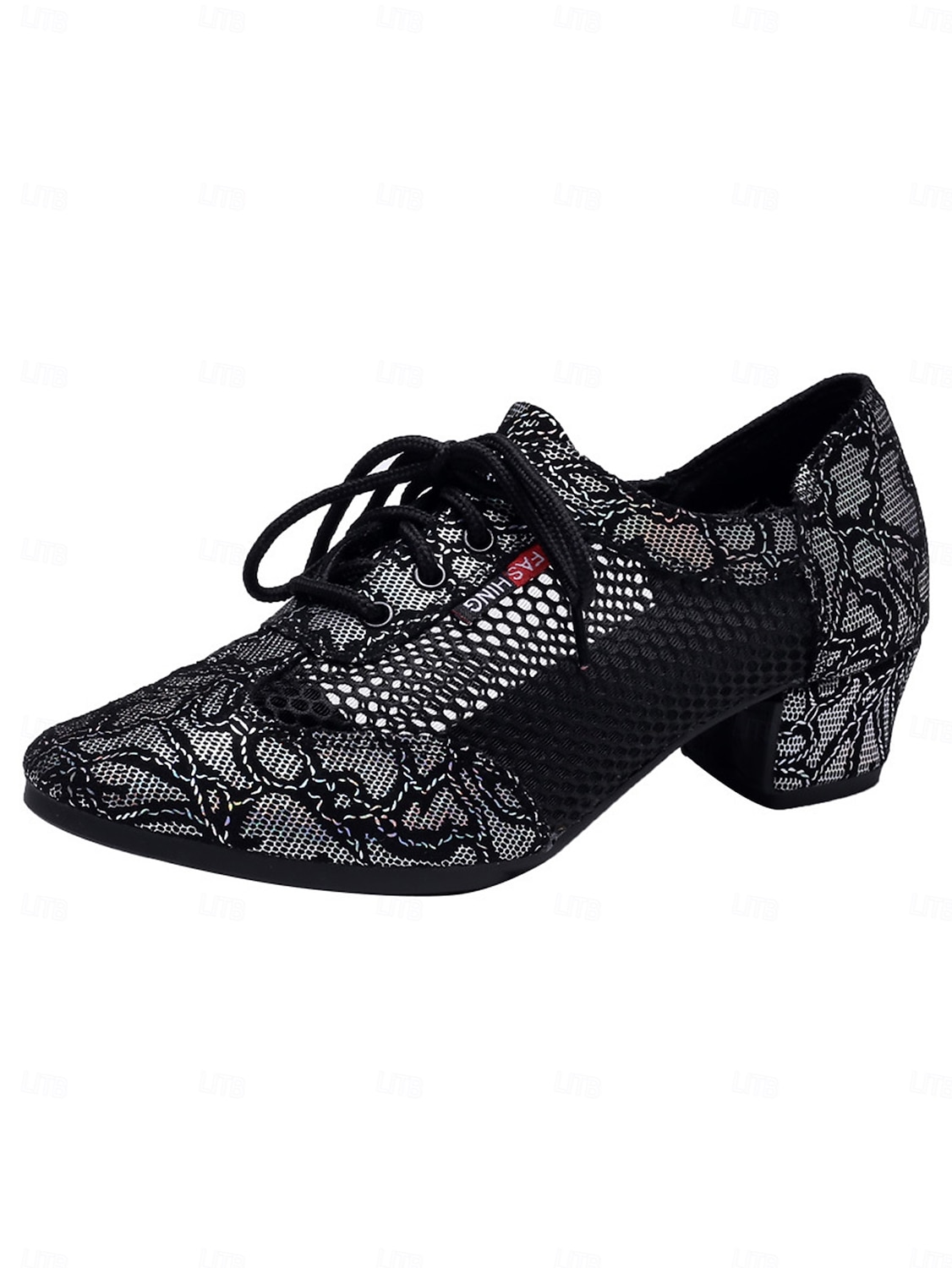 Scarpe da ballo da sala da donna in vera pelle e rete - tacchi da allenamento traspiranti professionali per latino/moderno per donne, calzature da ballo leggere e performanti del 2026 a $59.99 –P5