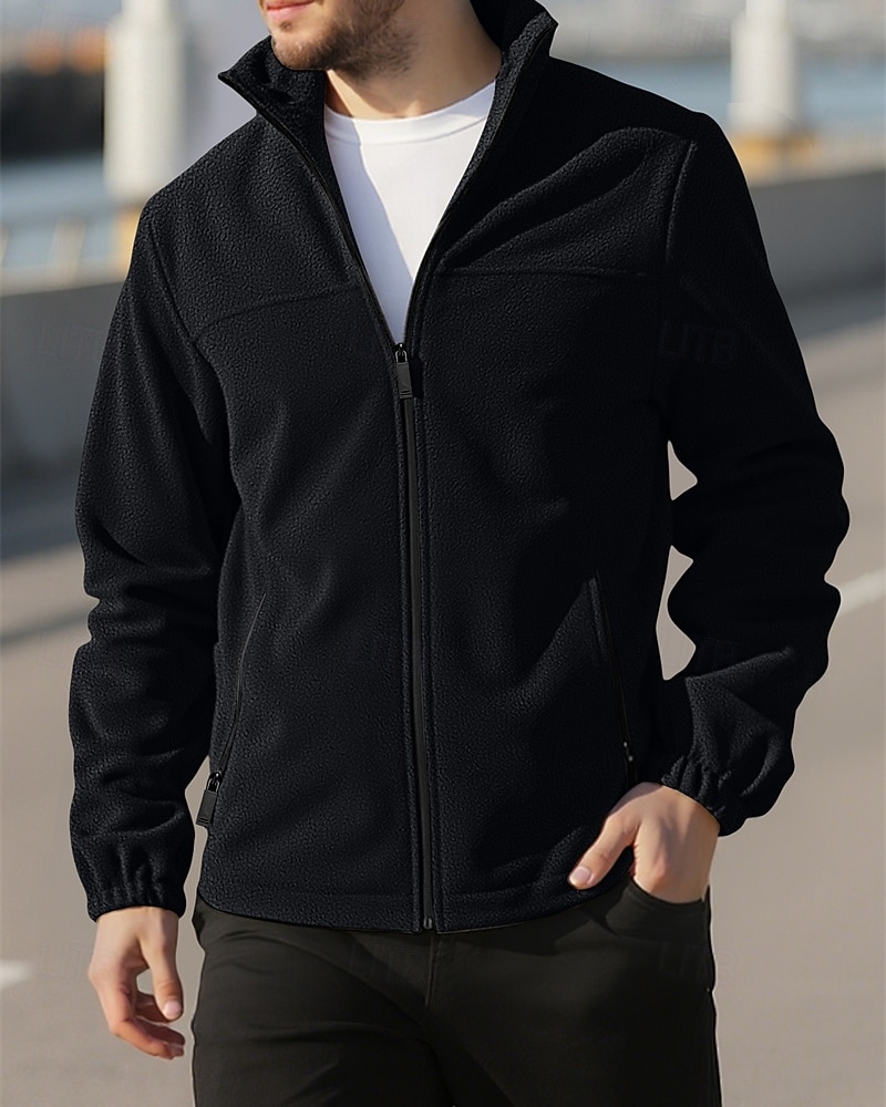 Per uomo Cappotto Invernale Giacca in Pile Giacca Casual All'aperto Quotidiano Calore Termico Tasca Cerniera completa Autunno Inverno Plaid Streetwear Sport e Outdoor Collo alla coreana Regolare del 2026 a $31.99 –P10