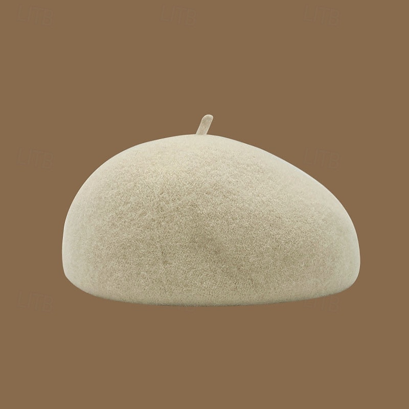 Pentru femei Pălărie Beretă Rezistent la Vânt Cald Zilnice Sfârșit de săptămână Lână  Culoare pură 2026 - $11.49 –P4