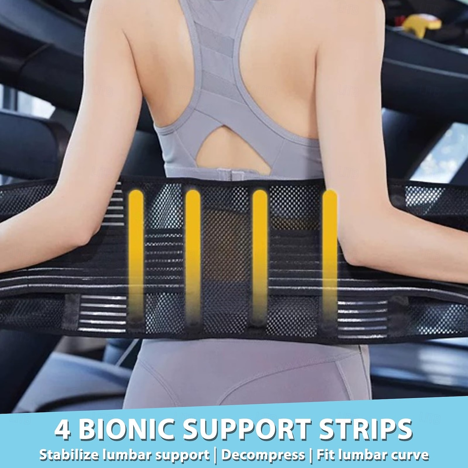 Back Brace for Men and Women, Anti Skid Mesh Adjustable Back Lumbar Waist Support Belt Lower for Back Pain Relief 2026 - $22.99 –P7
