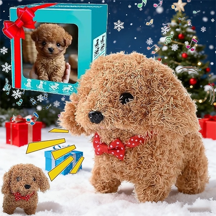 Ideal Christmas Gifts for Grandkids Girls Boys, Robot Dog My Realistic Robot PuppyInteractiveToy That Walks Barks Wags Tail Plush Pet Dog Realistic Robotic Dog Toy Gift That Acts Like A Real Puppy 2025 - $18.99 –P5