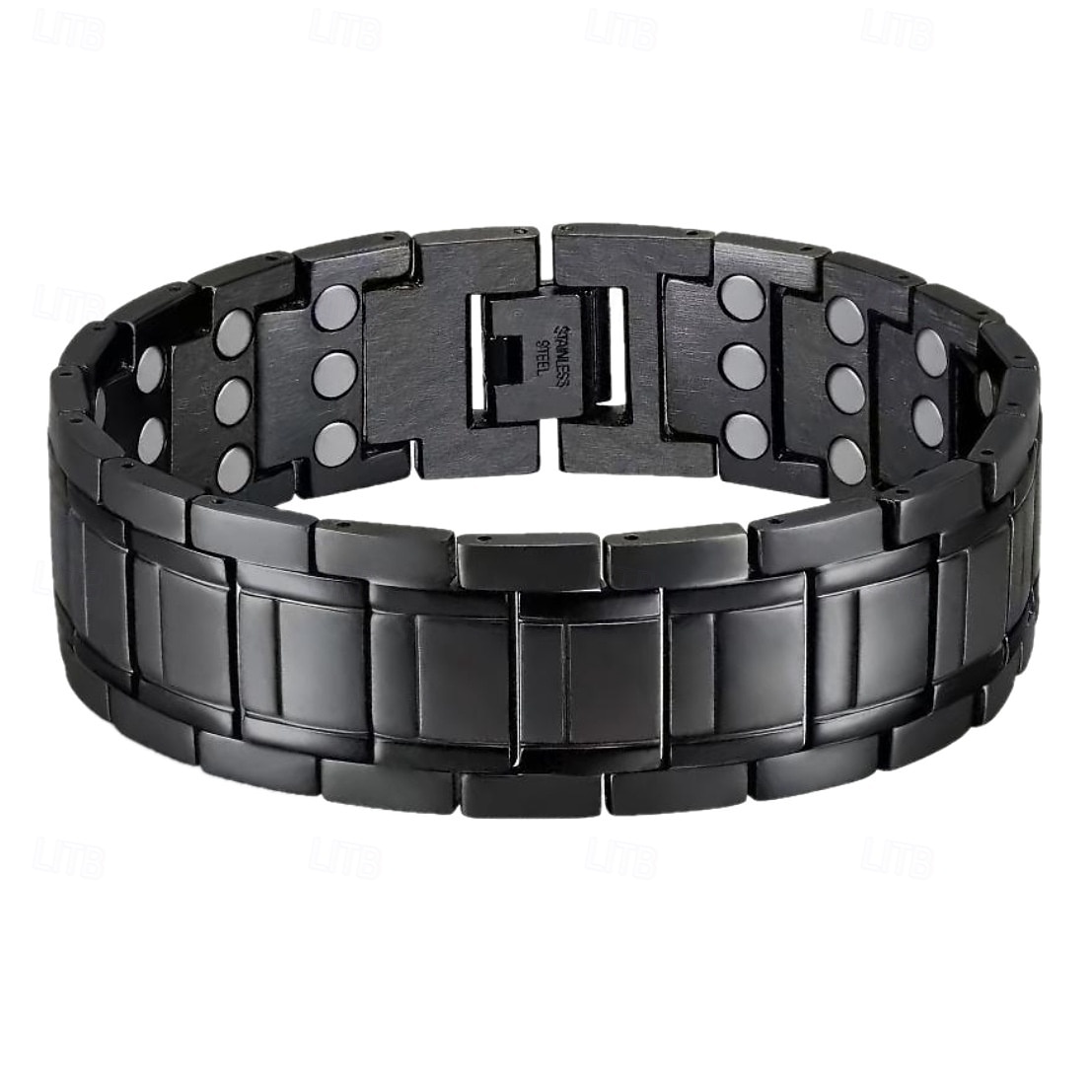 herrmagnetiskt armband - tre rader stark magnet - justerbart magnetiskt pärlarmband, elegant smycke i legering som present till pappa, mamma, jul, födelsedag, flera färger, herrmagnetiskt armband 2026 - $15.99 –P3