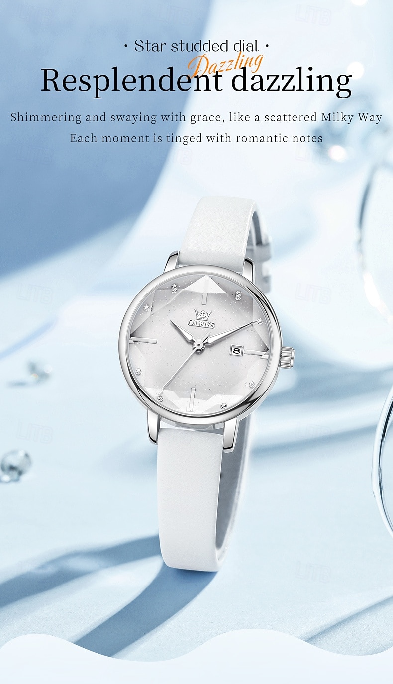 OLEVS Mode Moederdag Cadeau voor Vrouwen Horloges Luxe Merk Originieel Quartz Horloge voor Dames Waterdicht Rvs Luminous Horloges 5656 2026 - $31.99 –P5
