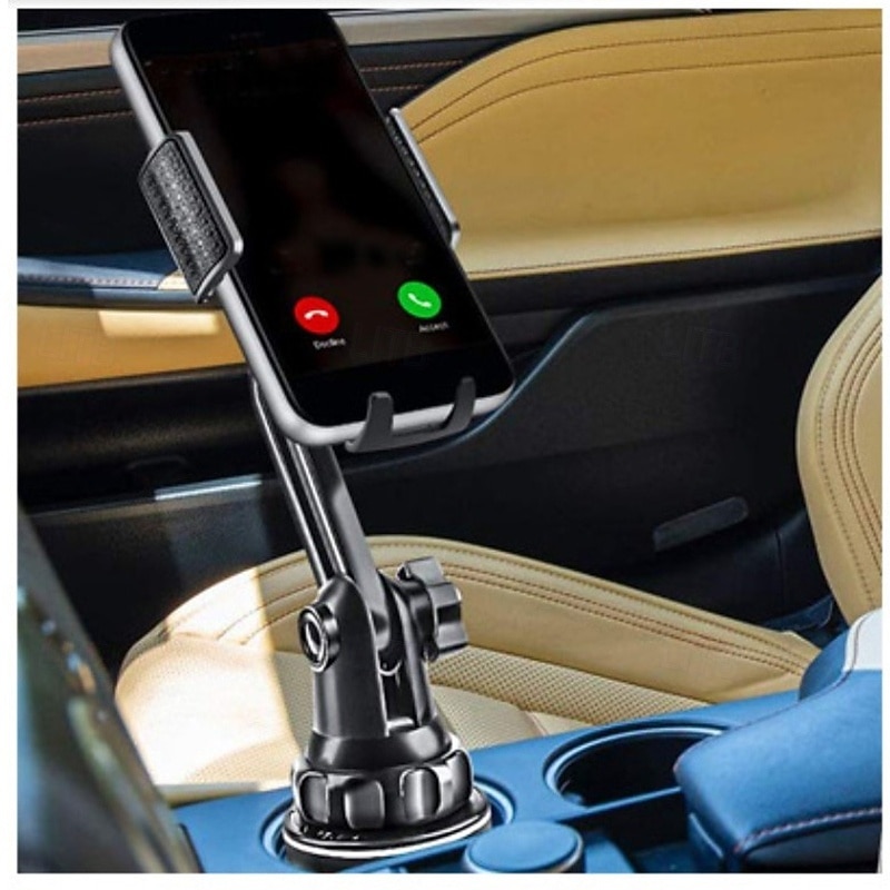 حامل الهاتف على الكأس نوع الإبزيم قابل للتدوير قابل للتعديل حامل الهاتف إلى سيارة عربه نقل متوافق مع جميع الهواتف المحمولة اكسسوارات الجوال 2026 - $21.99 –P6
