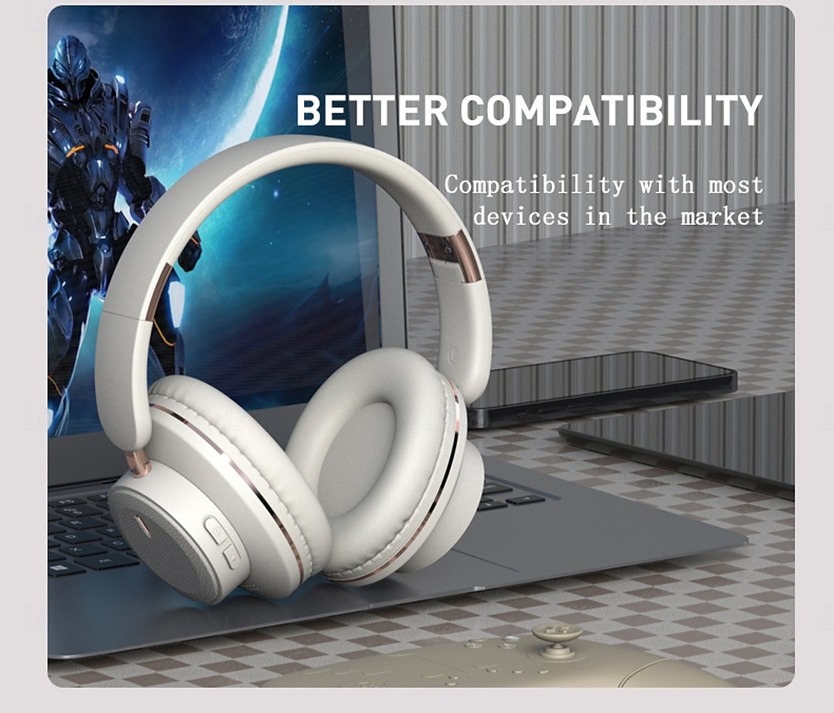 H9 2025 New  Wireless Earphones Equipped with 5.3 Chip Intelligent Noise Reduction Lower Loss More Stable Connection Game Mode Foldable Earphones Suitable for Travel Home Work Mobile Phones 2025 - $23.99 –P11