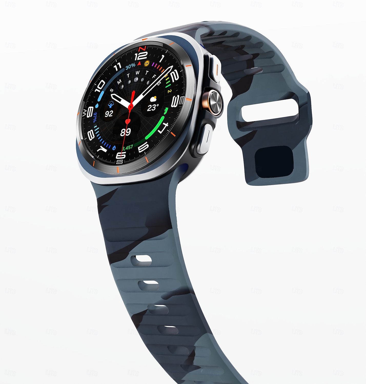 Watch Band for Samsung Galaxy Watch Ultra 47mm Silicone Replacement  Strap Adjustable Sport Band Modern Buckle Trail Loop Wristband 2026 - $10.99 –P4