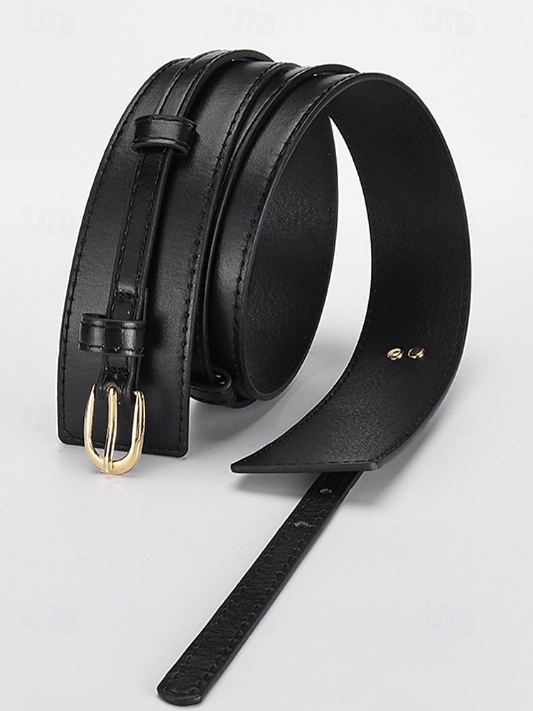 Mulheres Preto Marron Café Couro Ecológico Liga Elegante Vintage Moda Verão Primavera Outono de 2026 por $11.99 –P5