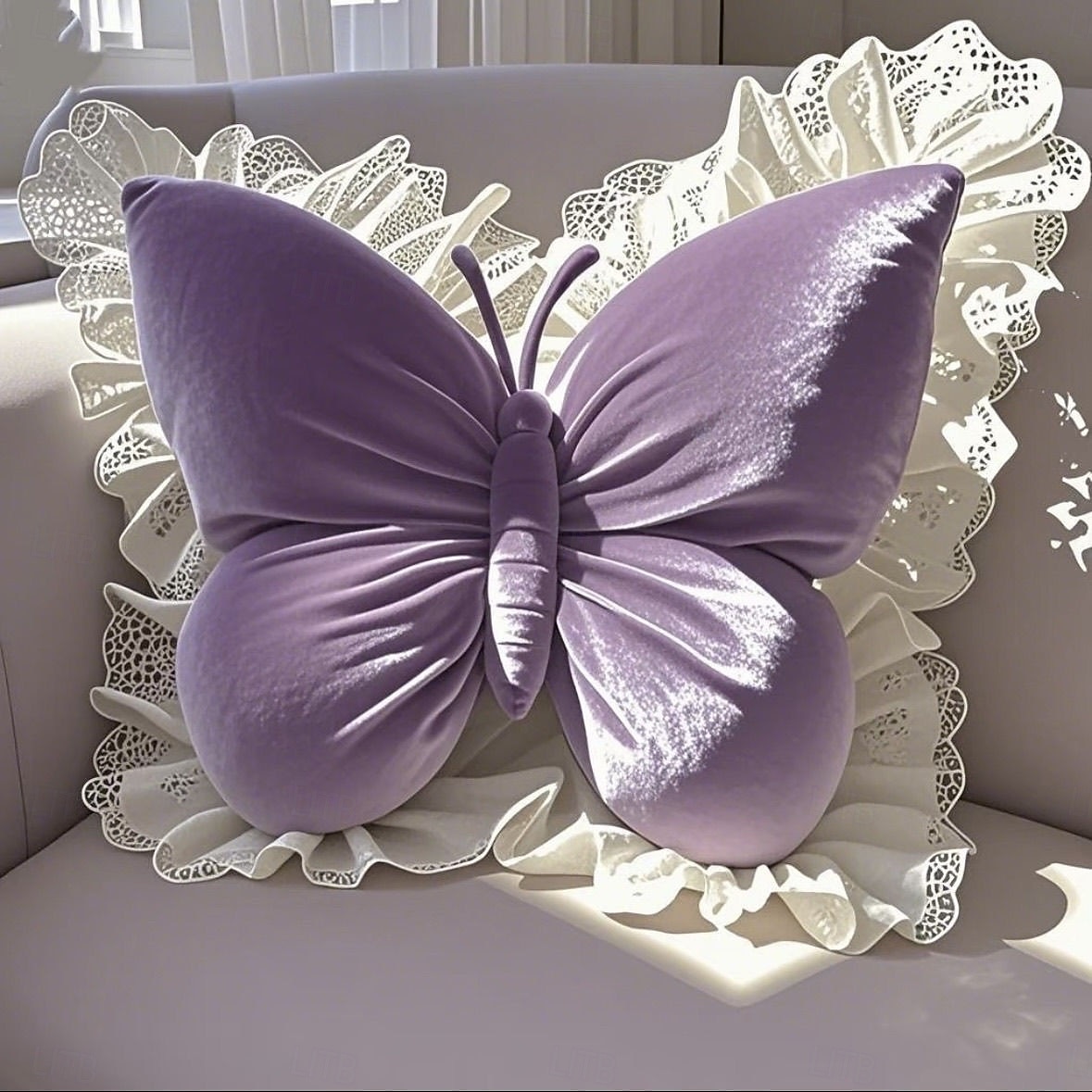 Princess Butterfly Throw Pillow Decorative Cushion for Office Living Room Bedroom Car Sofa Home Accent Pillow Cute Bow Design Soft Cozy Room Decor 2026 - $26.99 –P8