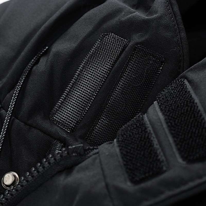 Hombre Abrigo de invierno Chaqueta acolchada Bolsillo Poliéster Vacaciones Ropa Cotidiana Cita Largo Moda Casual Cómodo Mantiene abrigado Otoño Invierno Color sólido/liso Negro Verde Trébol Gris 2026 - $50.99 –P5