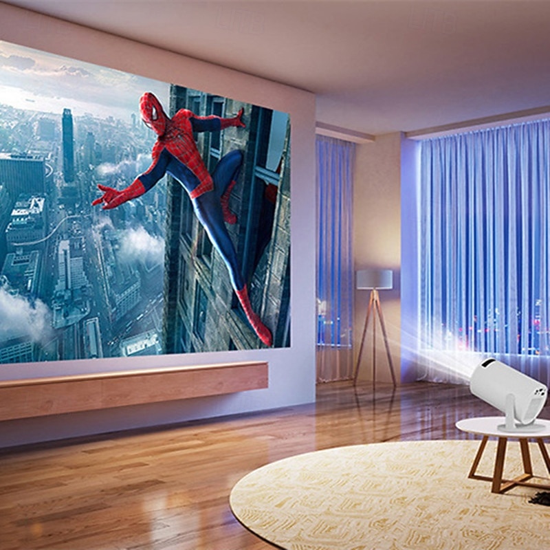 بروجكتور محمول HY200 1080P جهاز بروجكتور أفلام بزاوية قابلة للتعديل 270 درجة للهواتف/الكمبيوتر المحمول/صندوق التلفاز مكبر الصوت ومدخل HDMI/USB هدية عيد الحب 2026 - $43.99 –P3