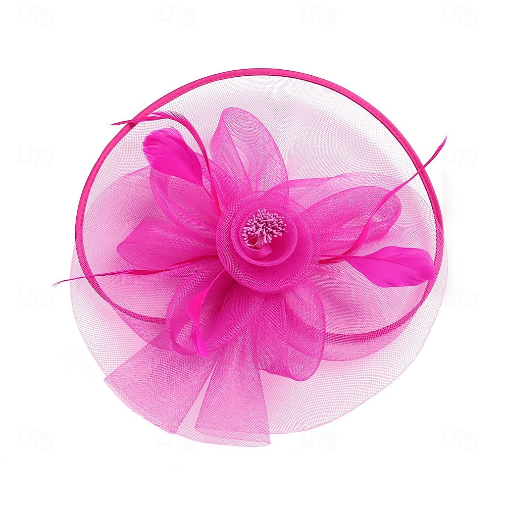 Аксессуары для волос Тюль Перья Федора Свадьба Чаепитие Скачки коктейль Элегантный стиль Винтаж С Пух Заставка Головной убор 2026 - $16.49 –P5