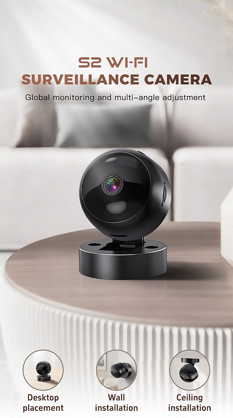 Wi-fi Surveillance Camera Featuring 1080p Hd Resolution Infrared Night Vision Motion And Sound Detection Capabilities And 360 Panoramic View. 2026 - $19.99 –P1