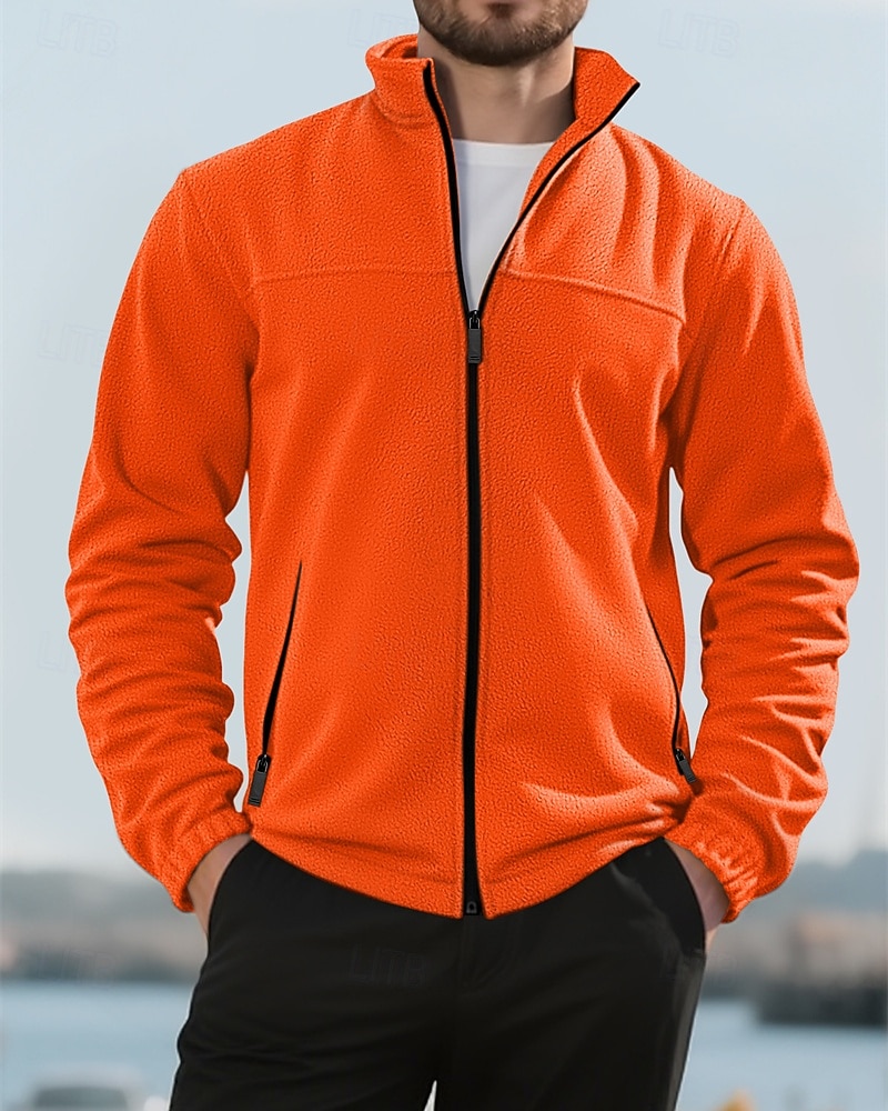 Per uomo Cappotto Invernale Giacca in Pile Giacca Casual All'aperto Quotidiano Calore Termico Tasca Cerniera completa Autunno Inverno Plaid Streetwear Sport e Outdoor Collo alla coreana Regolare del 2026 a $31.99 –P4