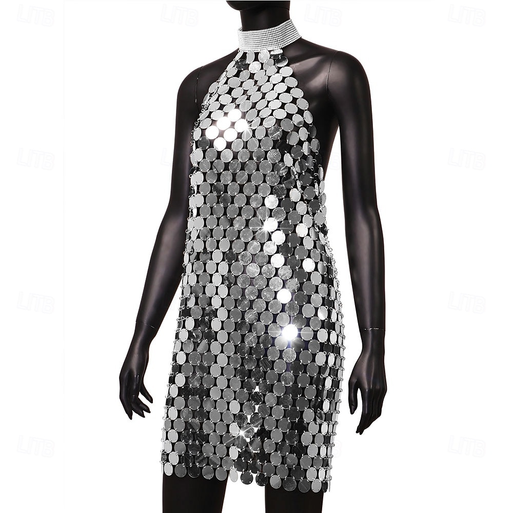 Samba Dancewear Splicing Sequins Women's Performance Party Theme Party Sleeveless Polyesterl Performance Costume 2026 - €53.66 –P7