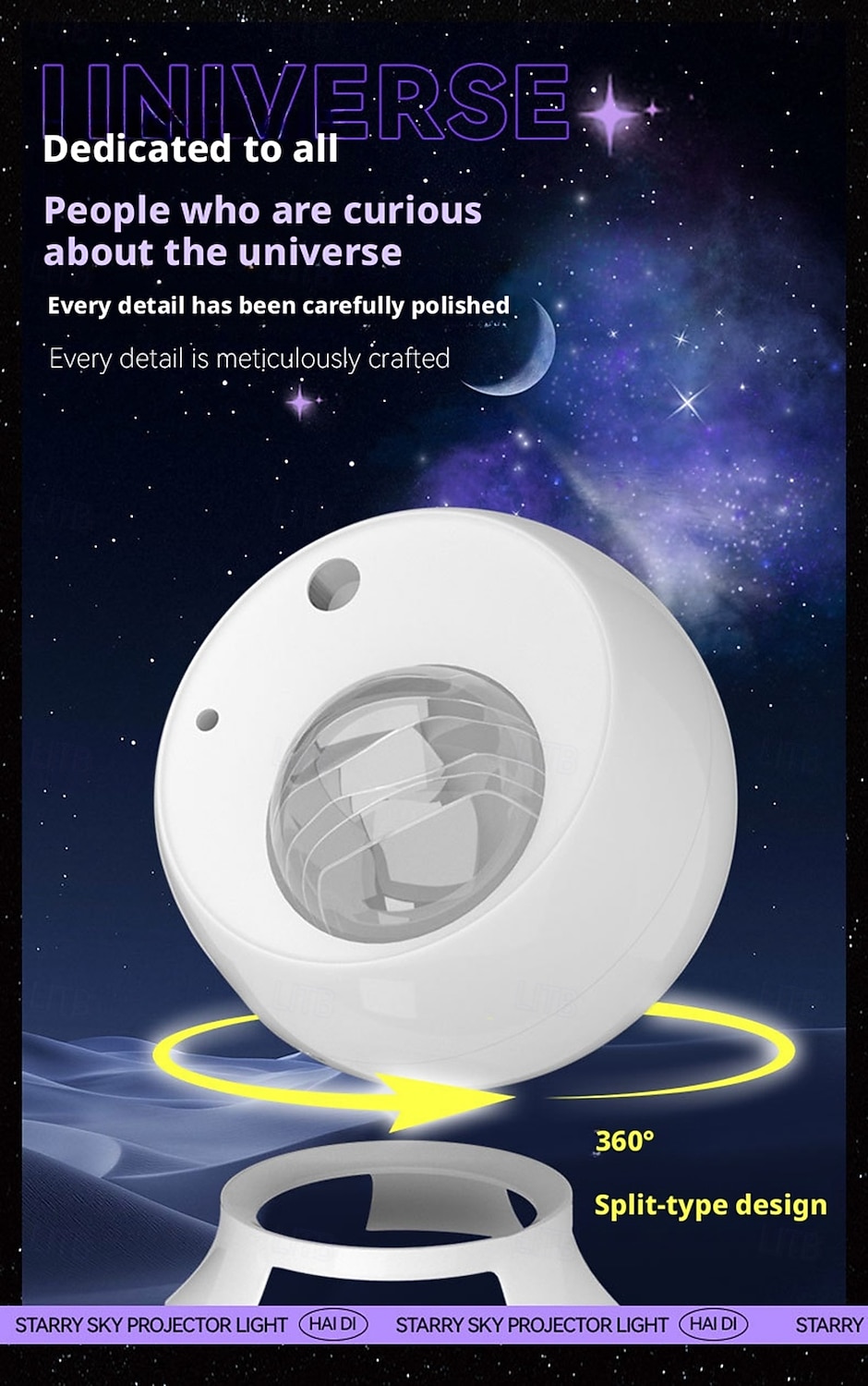 Nieuwe Audio Projectie Licht Bluetooth APP Afstandsbediening Witte Geluid Sfeer Kleine Nachtlamp Nachtlamp Sfeer Licht Thuisbioscoop Verjaardag Valentijnsdag Cadeau 2026 - $41.99 –P10