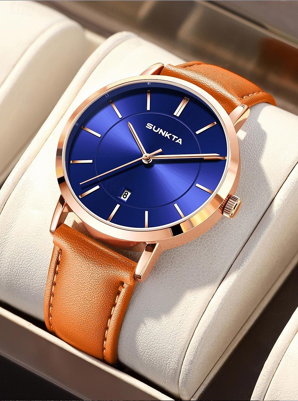 LIGE Men Quartz Watch Business Waterproof PU Leather Watch 2026 - $18.99 –P13