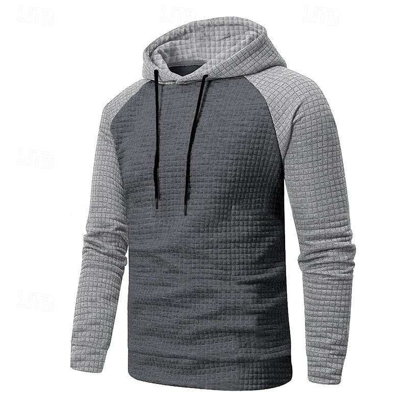 Homens Moletom Estacionar Preto Cinza Claro Cinzento Escuro Cinzento Com Capuz Bloco de cor Com Cordão Desportos e Ar livre Casual Diário Impressão 3D Roupa de rua Roupa de Esporte Casual Outono de 2026 por $19.99 –P29