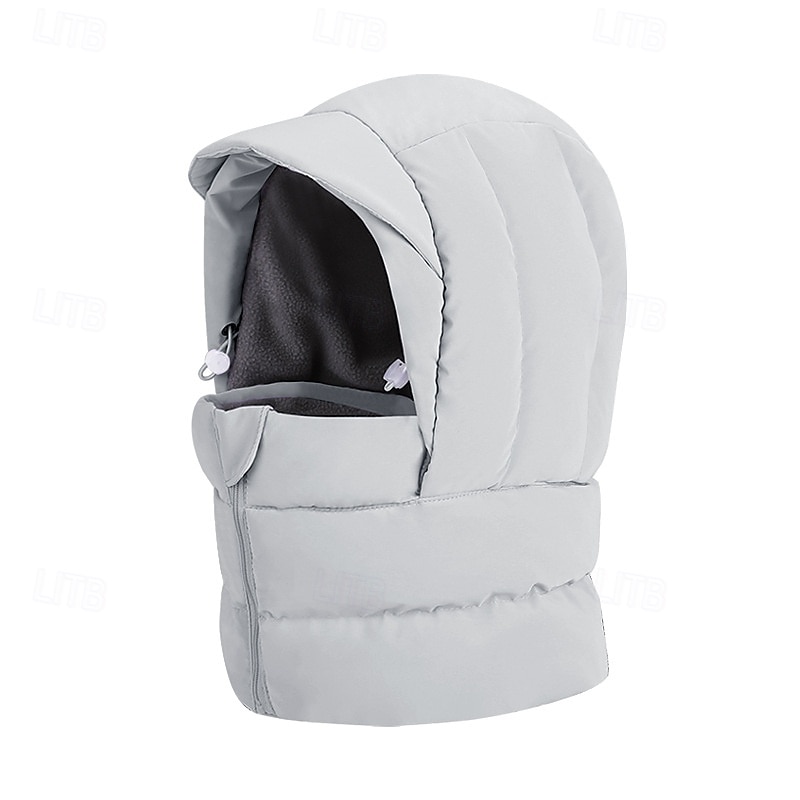 vinterlue ansiktsmaske skjerf lue i ett stykke for sykkelhjelm kompatibel med fleecefôr hørselbeskyttelse halsvarmer kaldt vær utendørs strikket lue 2025 - $15.99 –P6