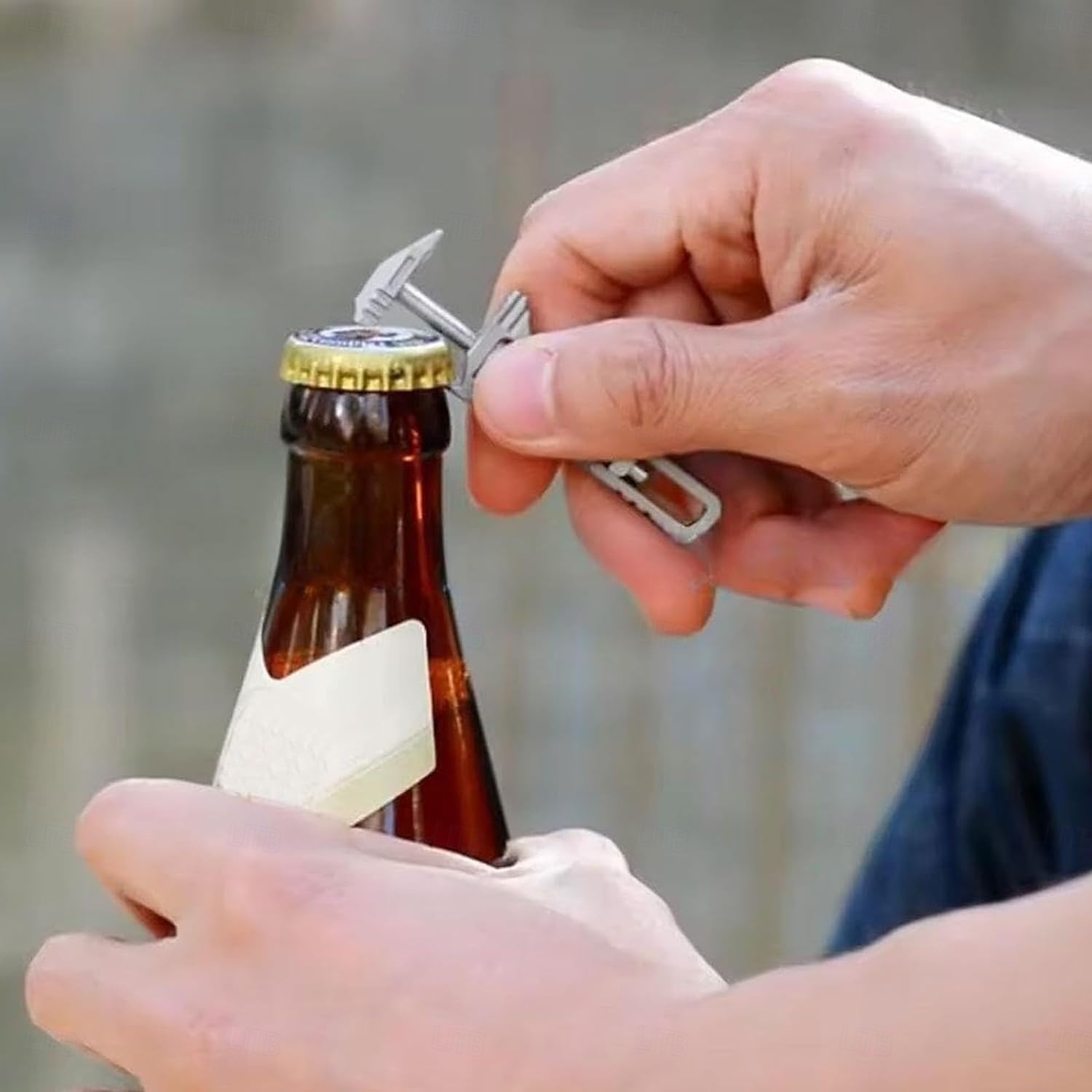 2026年 ミニレンチマルチツール、ポケットマルチツールミニレンチ、コンパクトなチタンマルチツール、キーチェーンマルチツール、ボトルオープナーキーチェーン、バックパッキング、キャンプ、ハイキングの日常の準備に  コレクション – $9.99 –P9