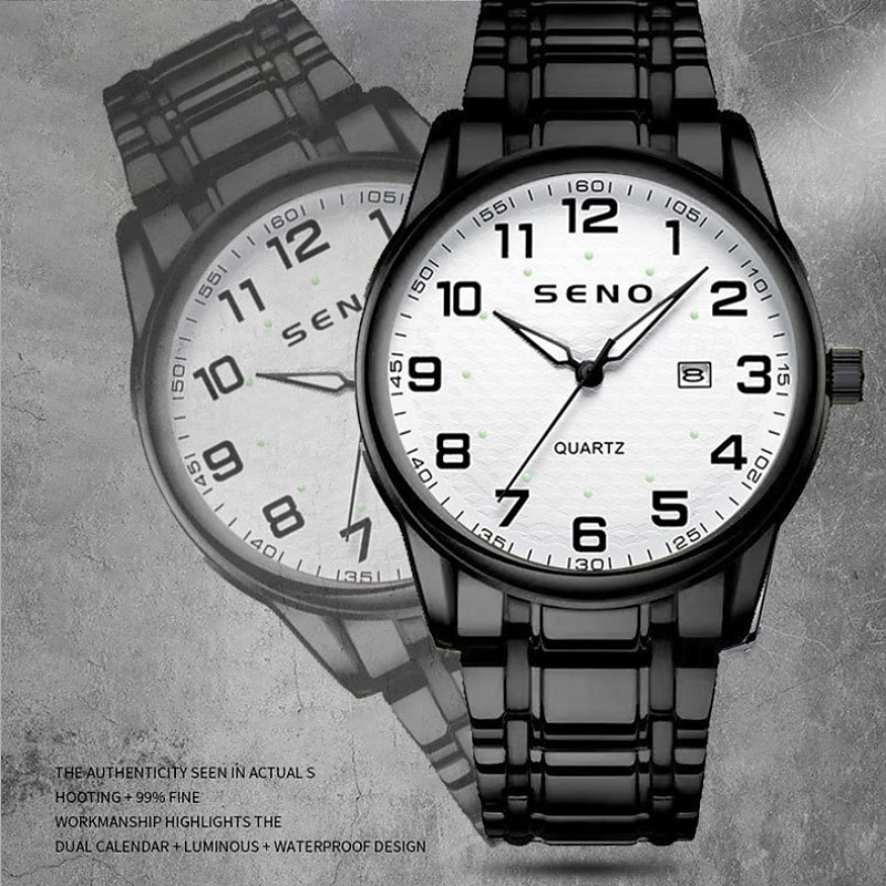 Современные мужские наручные часы, модные мужские кварцевые часы с календарем и светящимся цифровым циферблатом – лучший выбор подарка для мужчин. 2025 - $18.99 –P2