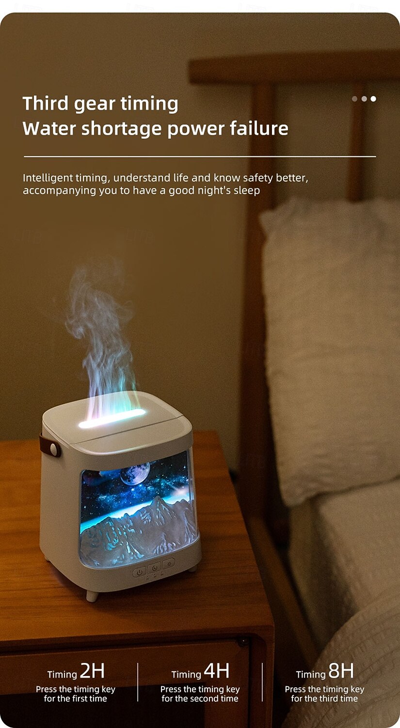 Air Spray Humidifier with Essential Oil Fragrance Expansion Function Adjustable Seven Color Light Suitable for Home Bedroom and Holiday Gifts Bedroom Rain Humidifier Desktop Humidifier Living Roo 2026 - $43.99 –P10
