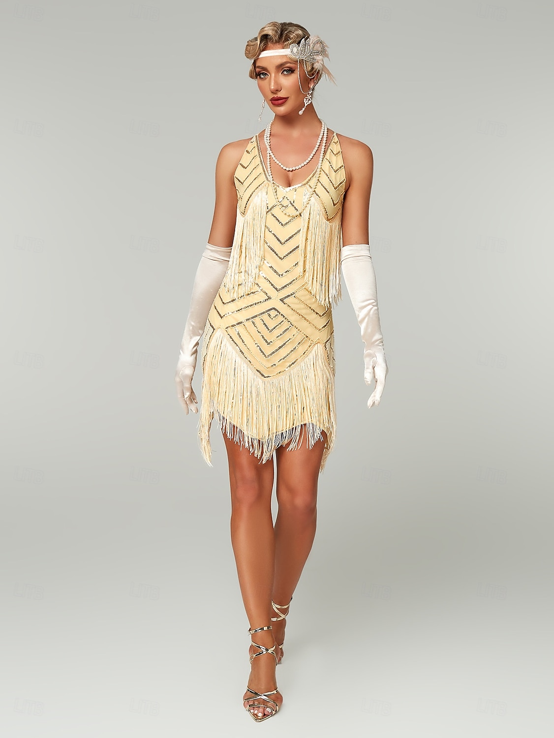 mini flapper dress Beaded Flapper Dress
