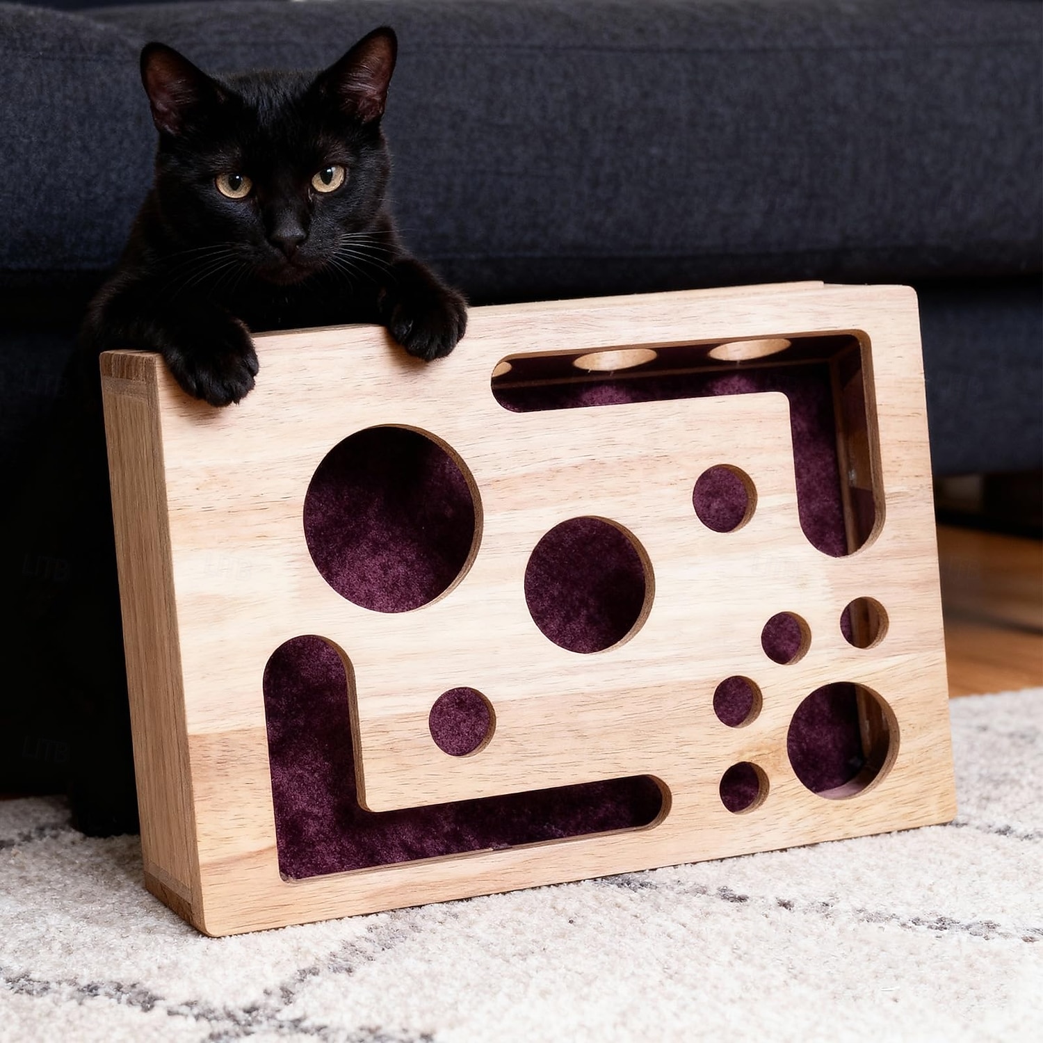 Vylepšovací krabička na škrábání koček s vylepšovací krabičkou na kočičí nehty. Pilník na nehty netlačí a je vhodný pro nůžky a ořezávátka. Vnitřní brusný papír je vhodný pro škrábání koček v 2026 - $43.99 –P1