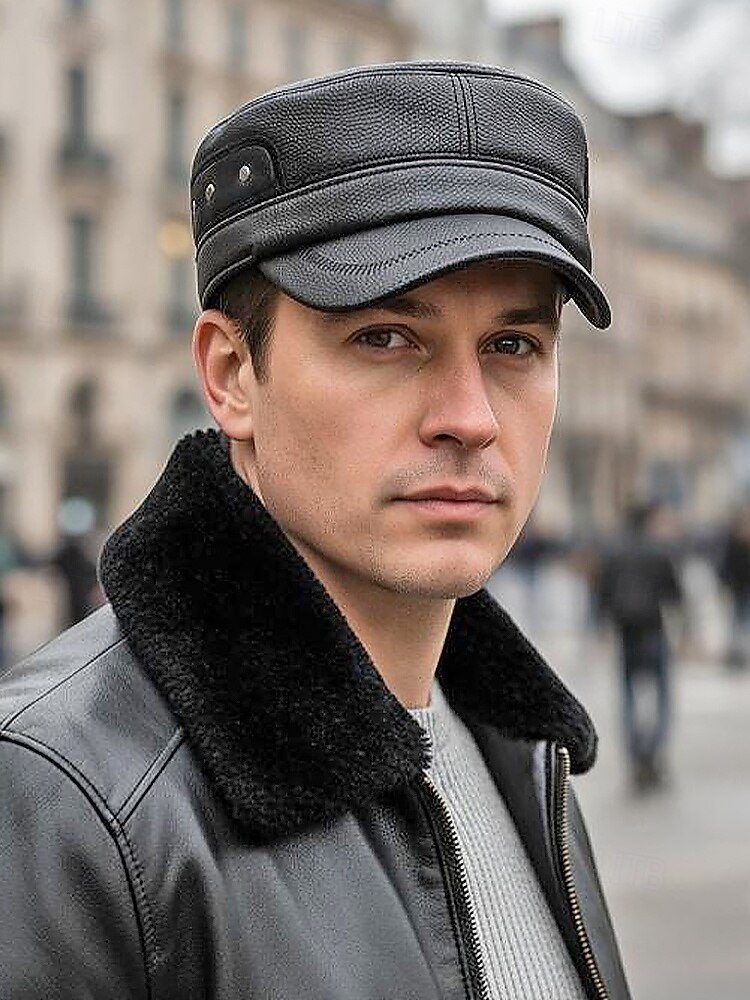 قبعة شتوية للرجال من الجلد الصناعي مع أغطية أذن قابلة للطي - أنيقة ودافئة ومريحة للطقس البارد - مثالية للأنشطة الخارجية والارتداء اليومي 2026 - $11.99 –P2