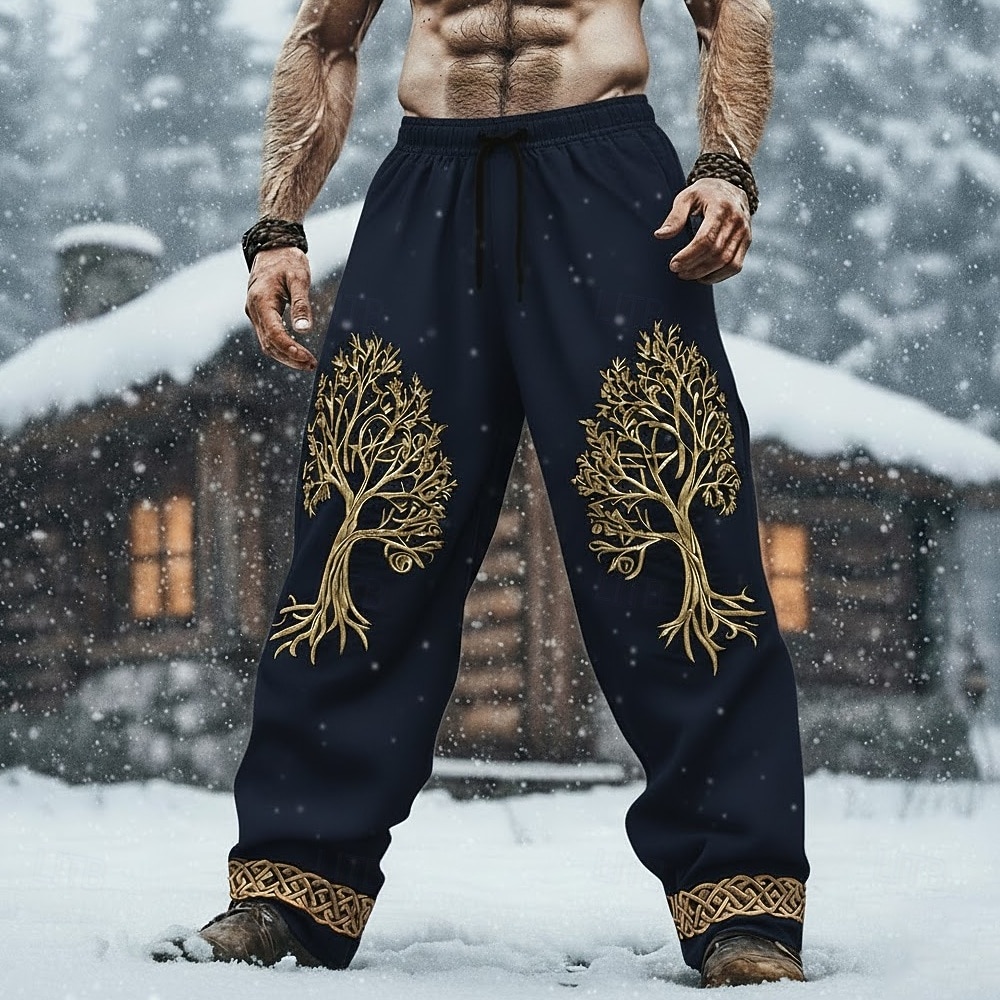 Per uomo Vichingo Albero della vita Arte celtica Pantaloni Pantaloni casual Misura del girovita medio Vita elastica con coulisse Vintage Retrò All'aperto Campeggio & Escursionismo Caccia Pantaloni a del 2026 a $14.99 –P3