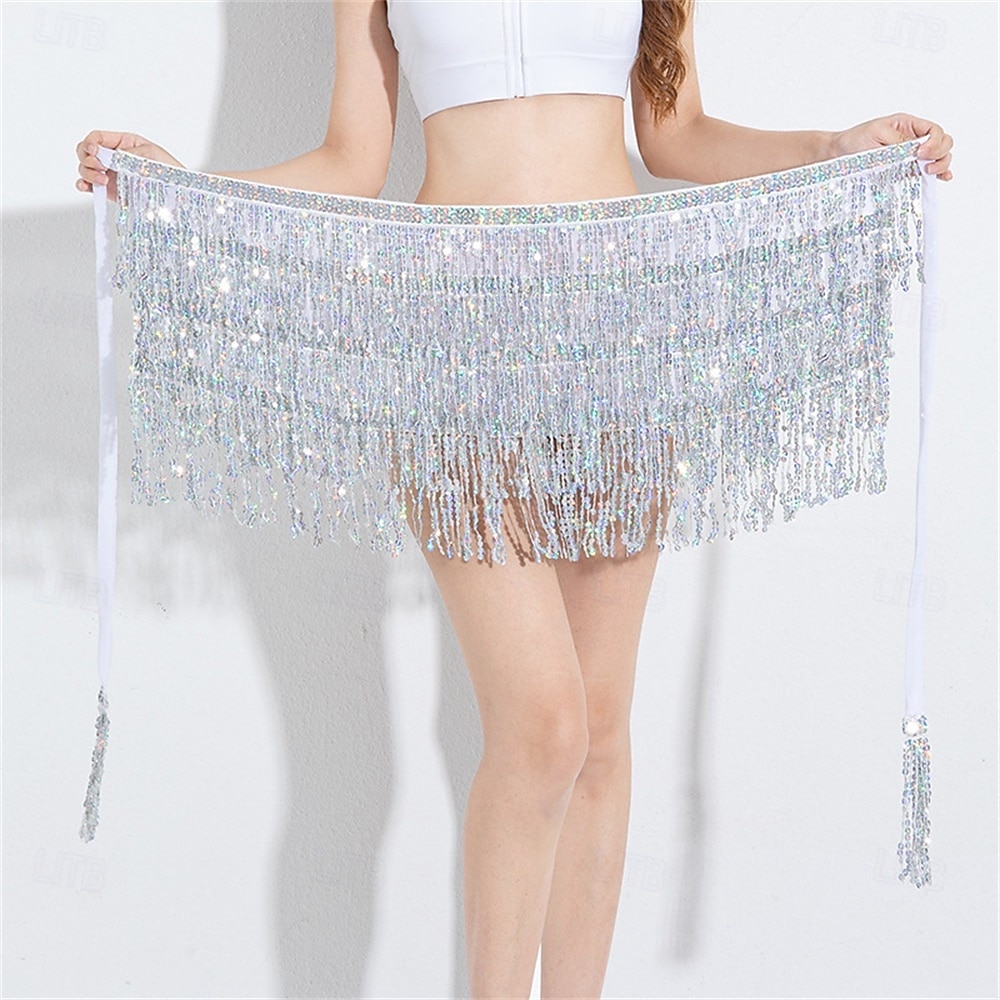 Carnival 2026 Rio Carnival Samba Dancewear Belly Dance Skirt Hip Scarf Dance Hip Belt Latin Dance Hula Hip Scarf Brazil Festival Performance Costume 2026 - $26.99 –P15