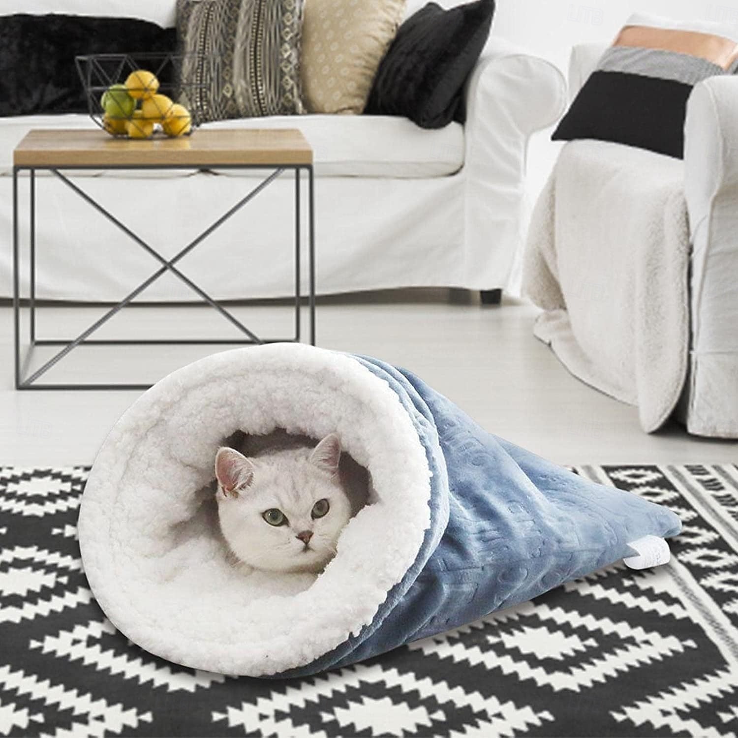 Cat Sleeping Bag Cat Sleeping Bag for Indoor Cats Cozy Winter Soft Plush Self Warm Kittens Indoor Sack 360Wrap Comfortable Pet Snuggle Sack for Cats 2026 - $27.99 –P5