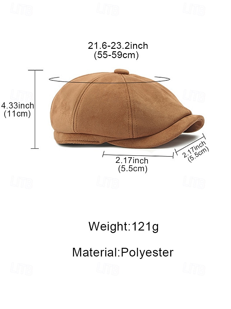 Men's Polyester Flat Cap - Multiple Colors, Stylish Design, Perfect for Casual and Formal Wear, Comfortable Fit for All Seasons 2026 - $11.99 –P10