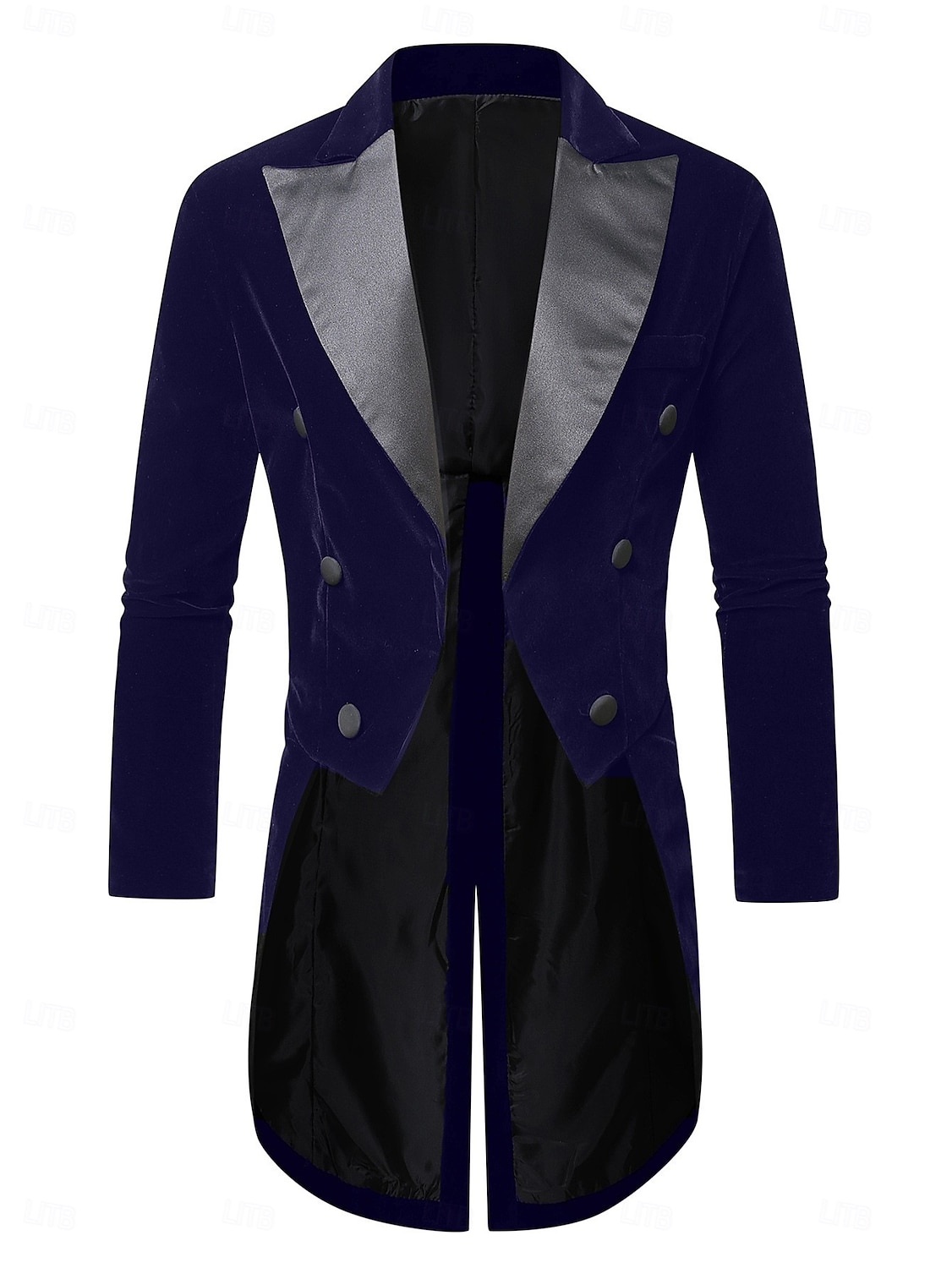 Retro Vintage Punk & Gothic Medieval Tuxedo Tailcoat Long Sleeves Vampire Knight Ritter Fancy Dress Men's Steampunk Halloween Performance LARP Ren Faire Adults' Coat Fall & Winter 2026 - $79.99 –P9