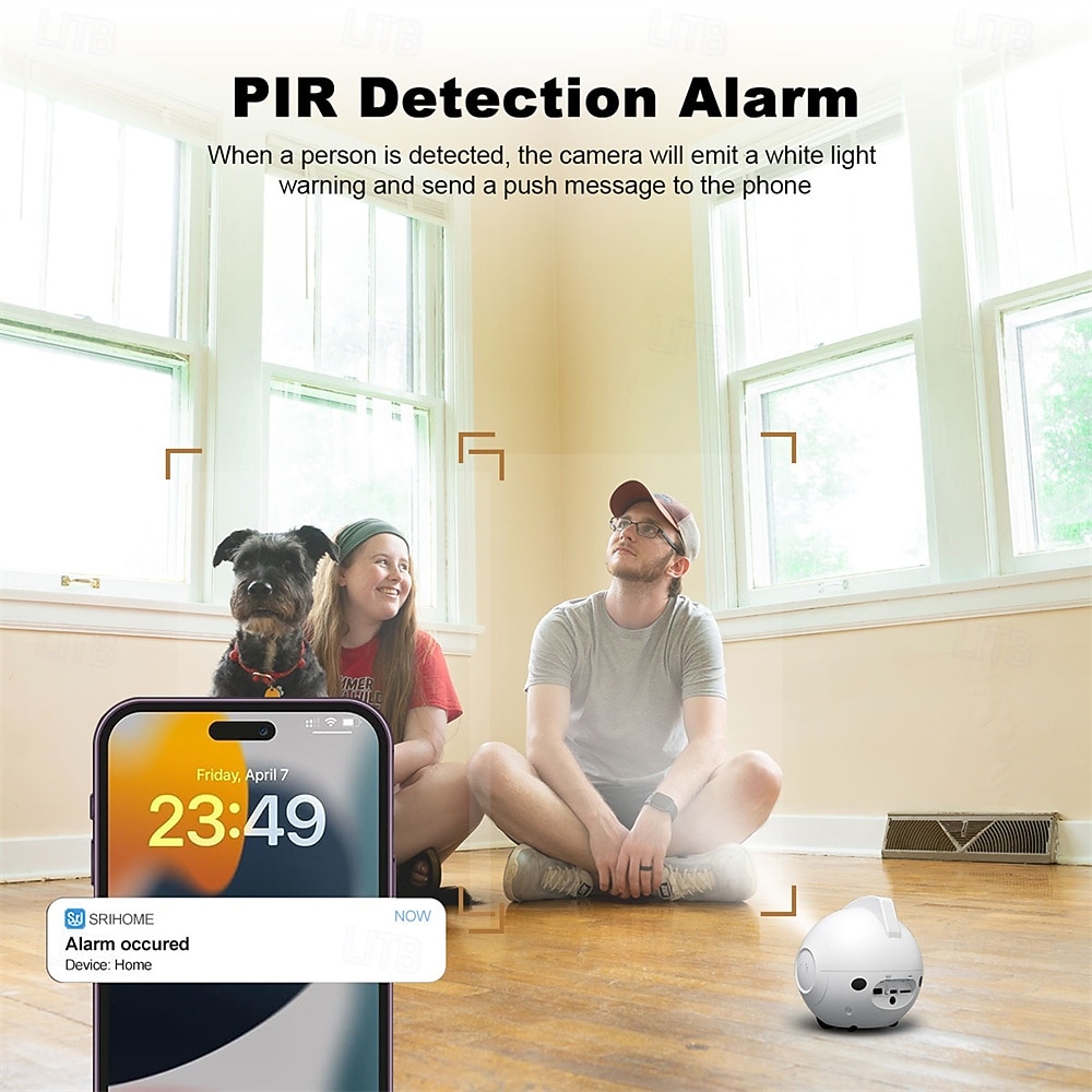 4MP Smart Robot CCTV Camera Battery Powered AI Motion Detection Remote Control Pet Playmate Two-Way Audio 2025 - $115.99 –P4