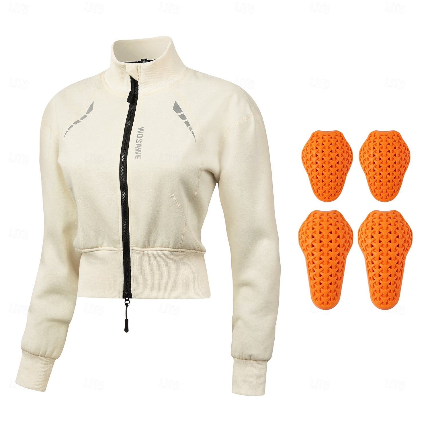Mujer Chaqueta de Ciclismo Jersey de descenso Manga Larga MTB Bicicleta Montaña Ciclismo Carretera Invierno Otoño Negro / naranja Naranja blanco Color sólido Bicicleta Mantiene abrigado Cremallera 2026 - $134.99 –P2