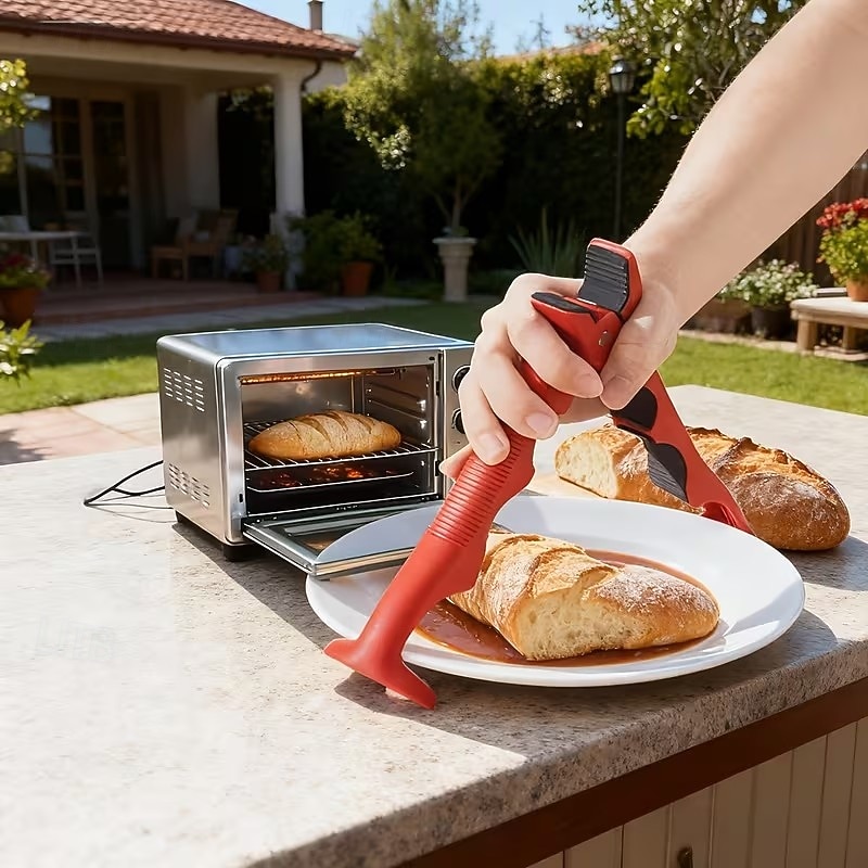 3-i-1 skåldingsbestandig grytekang med sklisikker design integrert boksåpner og gripeverktøy kjøkkenverktøy for å løfte opp tallerkener og boller multifunksjonsbrett og dampklype håndterer enkelt 2026 - $18.39 –P1