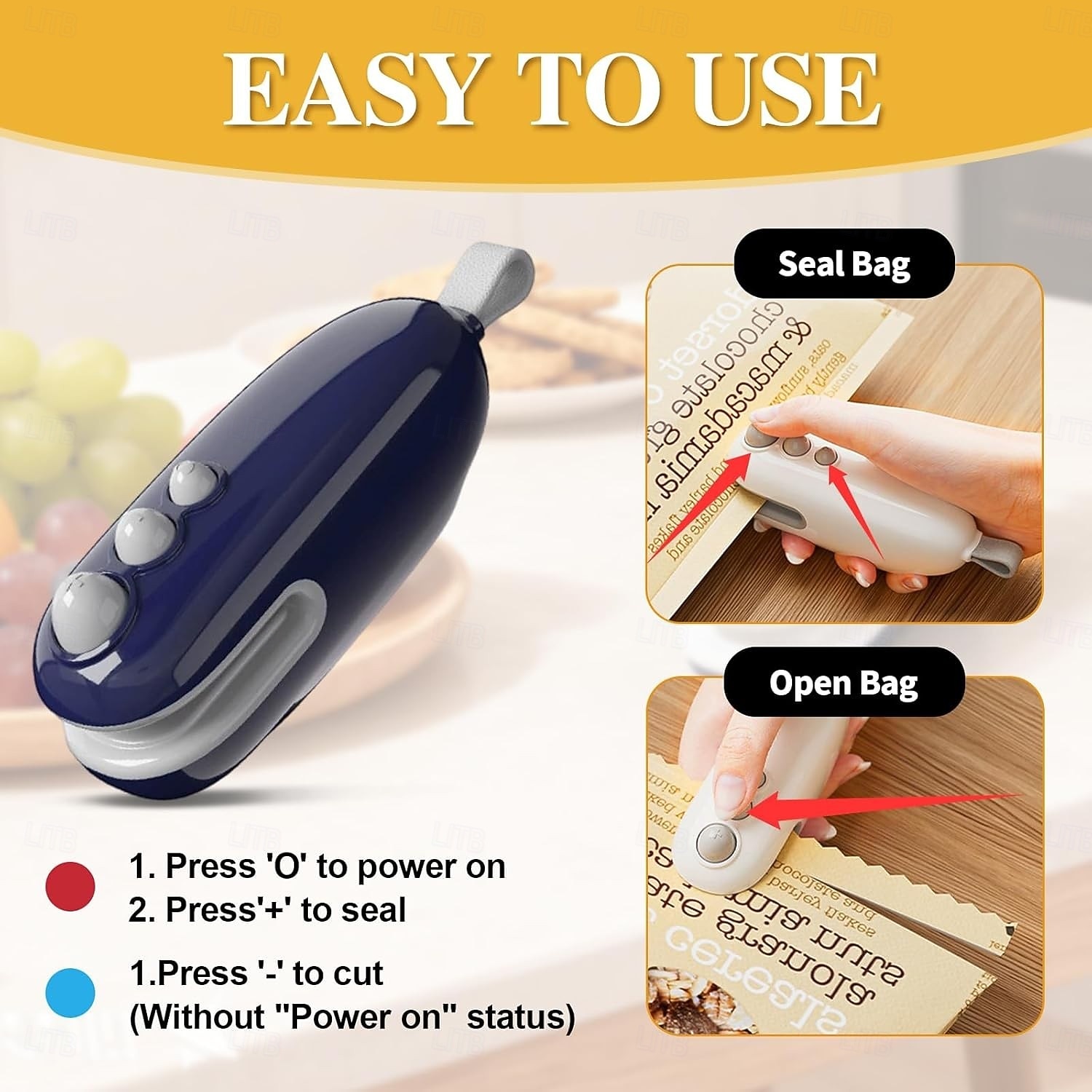 2 db-os mini zacskóhegesztő vágóval és mágnessel, hordozható kézi 2 az 1-ben újratölthető élelmiszerzacskó-hegesztő lezáráshoz és vágáshoz, hőhegesztő műanyag zacskókhoz, uzsonnazacskókhoz, 2026 - $22.99 –P2