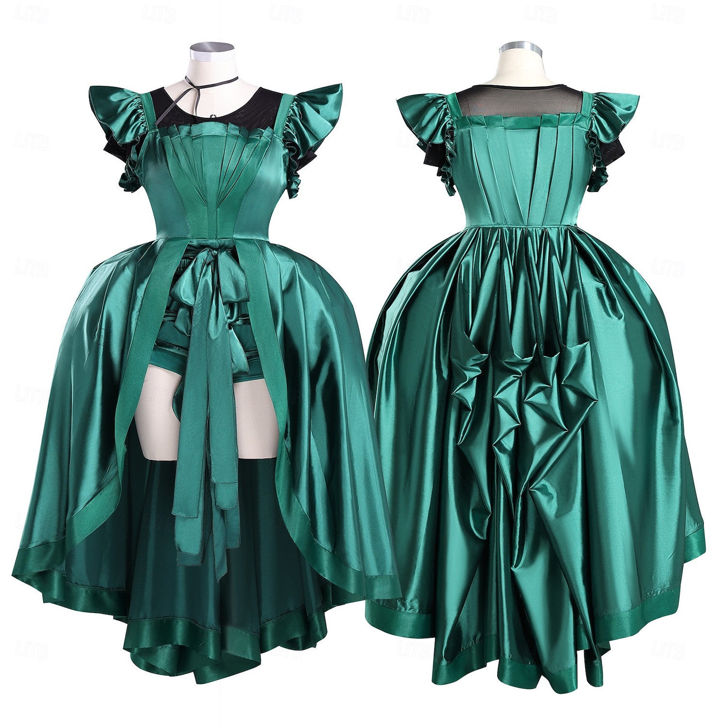 Gotycki horror Agnieszka Sukienka Kostium Fantazyjne przebranie Cosplay for Damskie Dla dziewczynek Dla dzieci Dla dorosłych Halloween Karnawał Spektakl Impreza Edukacyjne przebieranki 2026 - QAR 444.08 –P2