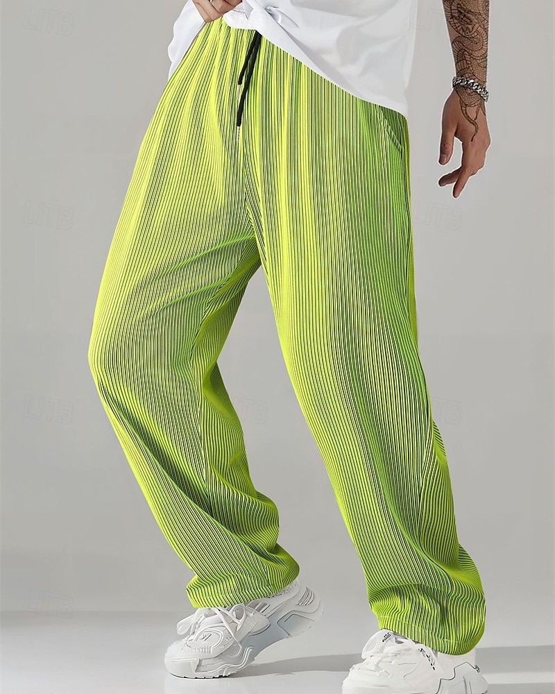Hombre Pantalones de Deporte Pantalones Pantalones deportivos de pierna recta Correa Bolsillo Cintura elástica Plano Comodidad Suave Exterior Casual Diario Moda Estilo clásico Azul Piscina Rosa 2026 - $37.99 –P1