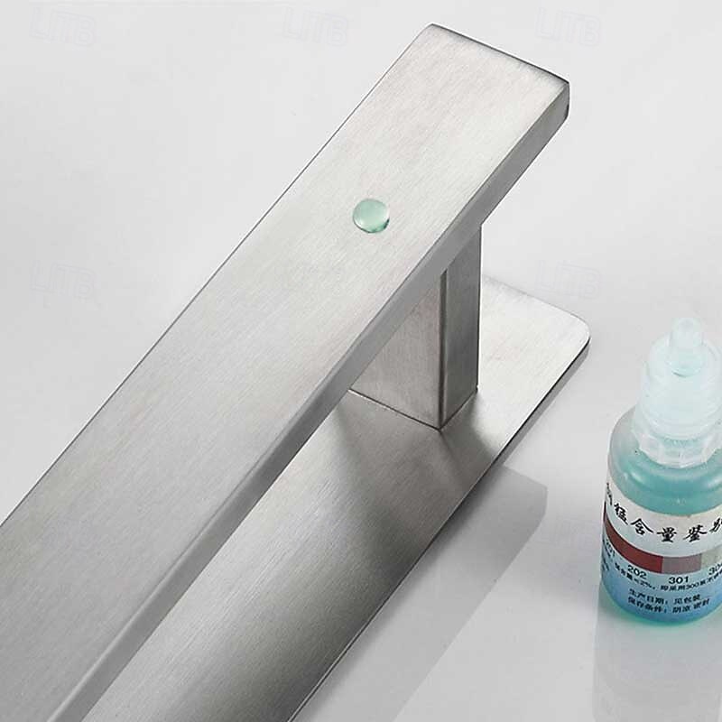 törölközőtartó, erősen öntapadó fekete törölközőtartó rozsdamentes acél falra szerelhető 2025 - $44.99 –P4