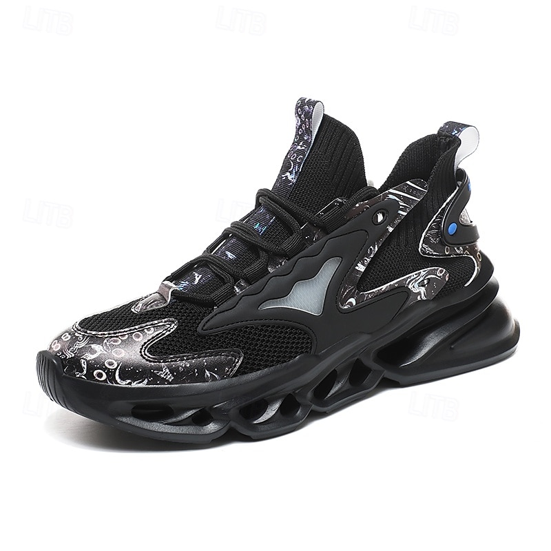 scarpe da corsa rosse da uomo a tema natalizio: leggere, traspiranti e alla moda, perfette per il fitness durante le vacanze e le attività all'aperto del 2026 a $46.99 –P4