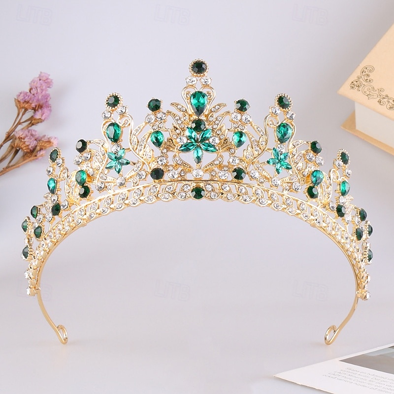 Crown Tiaras Hodepryd Legering Bryllup Bursdag Elegant søt stil Med Rhinsten Hodeplagg Hodeplagg 2026 - $17.49 –P5
