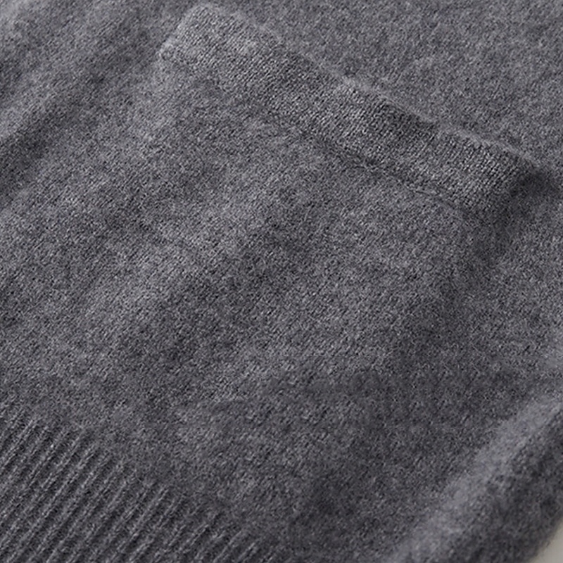 maglione cardigan da uomo in pura lana e cashmere di alta qualità, scollo a V, classico, lavorato a maglia, con tasche e bottoni, tinta unita, morbido, caldo e traspirante. del 2026 a $30.99 –P7