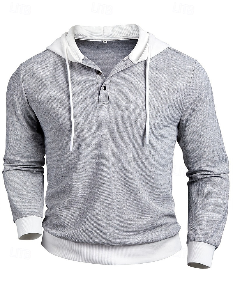 Voor heren Trui met capuchon Stoppen Grijs Capuchon Kleurenblok Zak Kleurenblok Sport & Outdoor Casual Dagelijks 3D-afdrukken Streetwear Sportkleding Casual Herfst Winter Kleding Hoodies Sweatshirts 2026 - $31.99 –P2