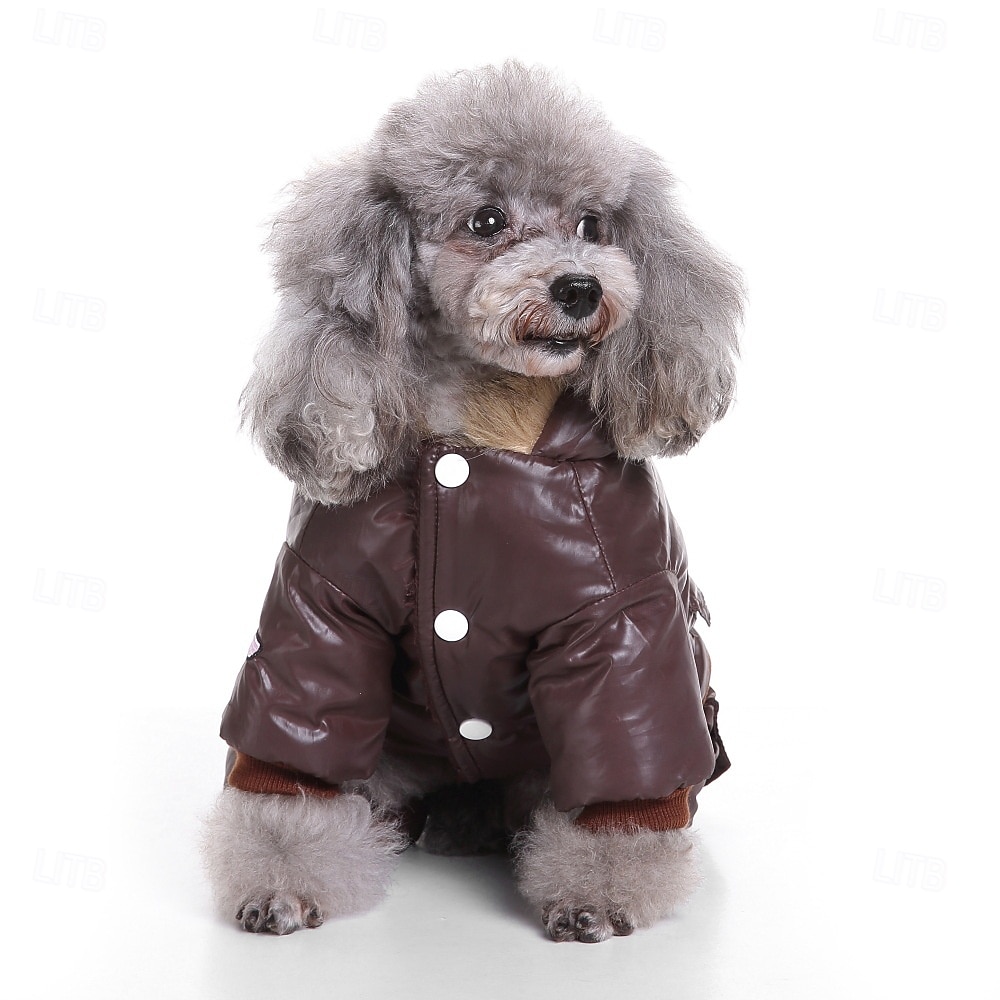 Abrigo para perros pequeños, impermeable, acolchado, extra cálido, abrigo de invierno 2026 - $24.99 –P3