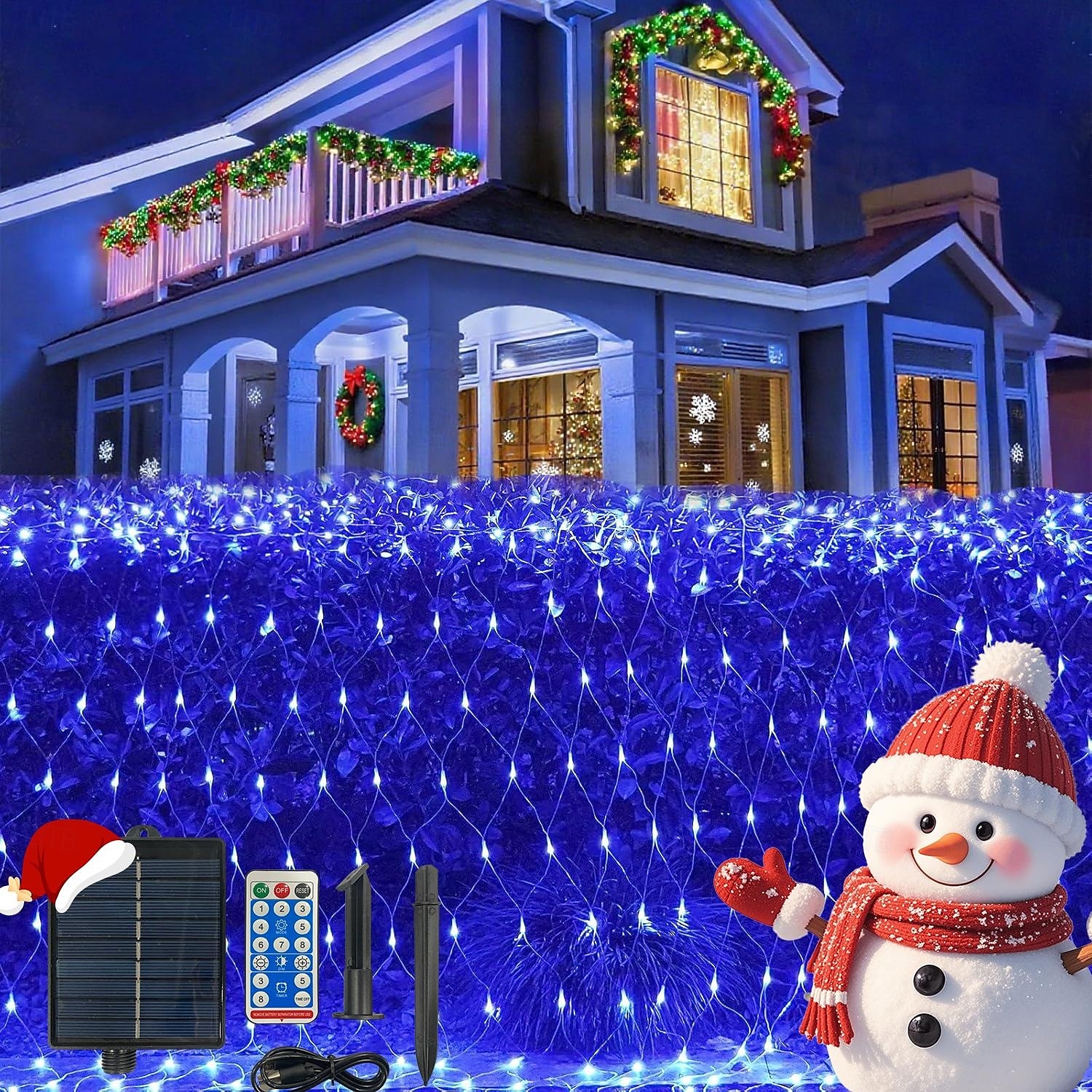 Außen solar Netzlichter verbindbare wasserdichte Lichterkette klarer Draht mit 8 Modi zeitgesteuerte Fernbedienung Innenhof Garten Rasen Party Hochzeit Feiertagsbaum Dekorationslichter Requisiten 2026 - $23.99 –P8